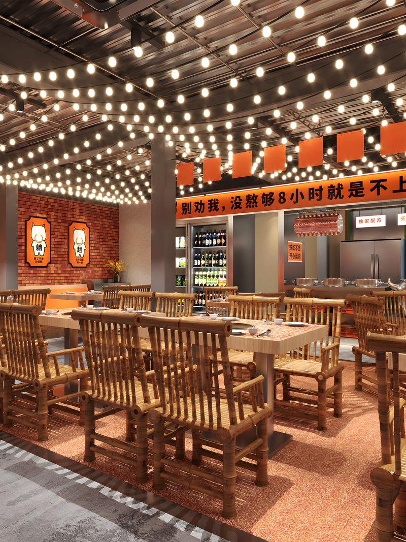 火锅店装修效果图_火锅装修风格图片大全百度_火锅装修风格效果图