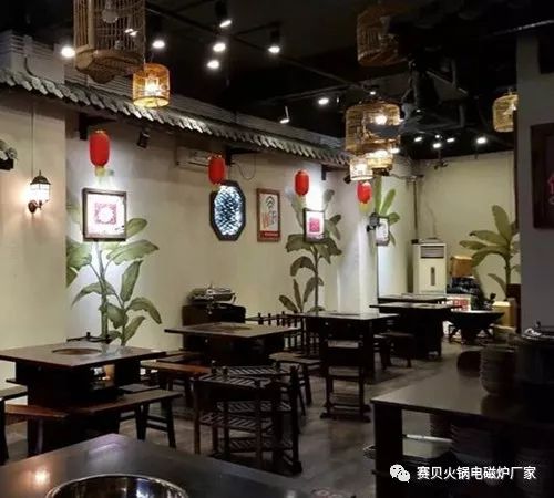 火锅装修风格图片大全百度_火锅装修效果图大全工业风_火锅店装修效果图